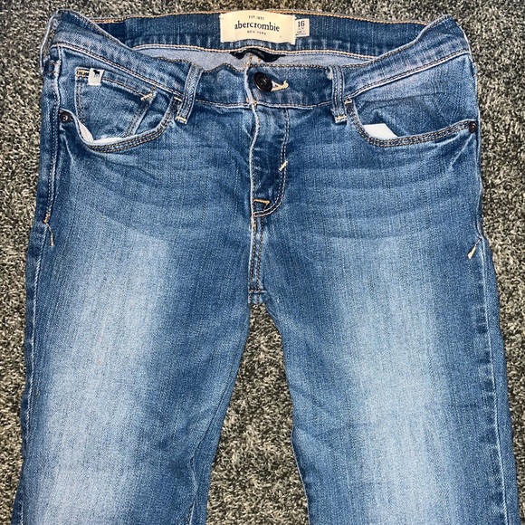Abercrombie & Fitch girls Blue skinny Jeans sz 16 slim - Picture 3 of 5